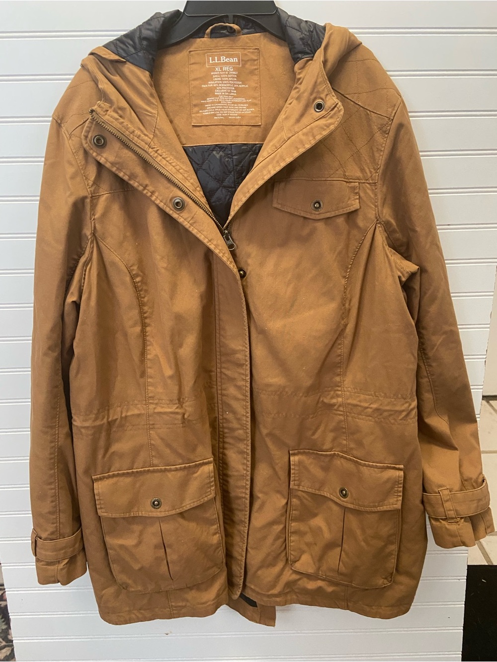 LL Bean Hooded Country Chore Jacket